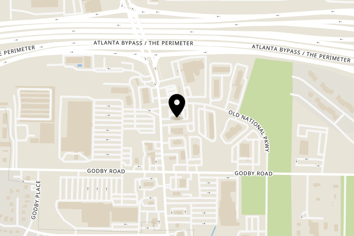 Map showing the location of GOODFELLAS PIZZA & WINGS COLLEGE PARK on 5048 Old National Hwy in College Park